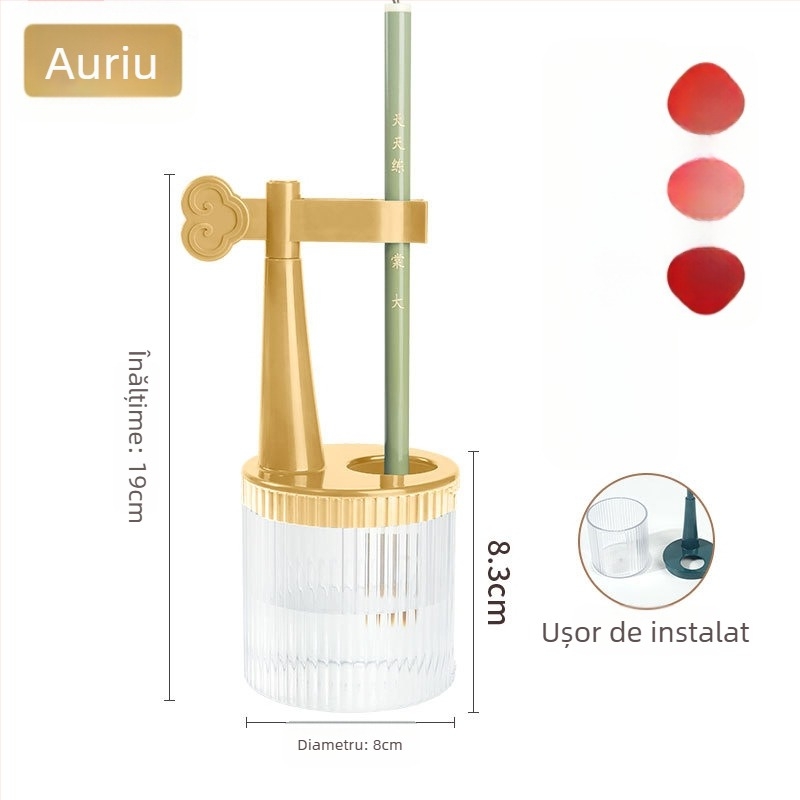 Suport pentru pixuri fără spălare cu vas de spălare integrat pentru pensule, caligrafie — Model TN-1138, Material AB, Brand Practice every day