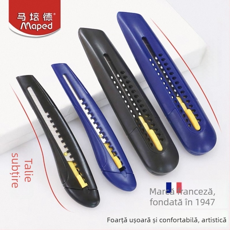 Maped 092035 cuțit universal din oțel inoxidabil pentru elevi, cu tăietor de hârtie și ascuțitor pentru creioane în formă de delfin - 40 g