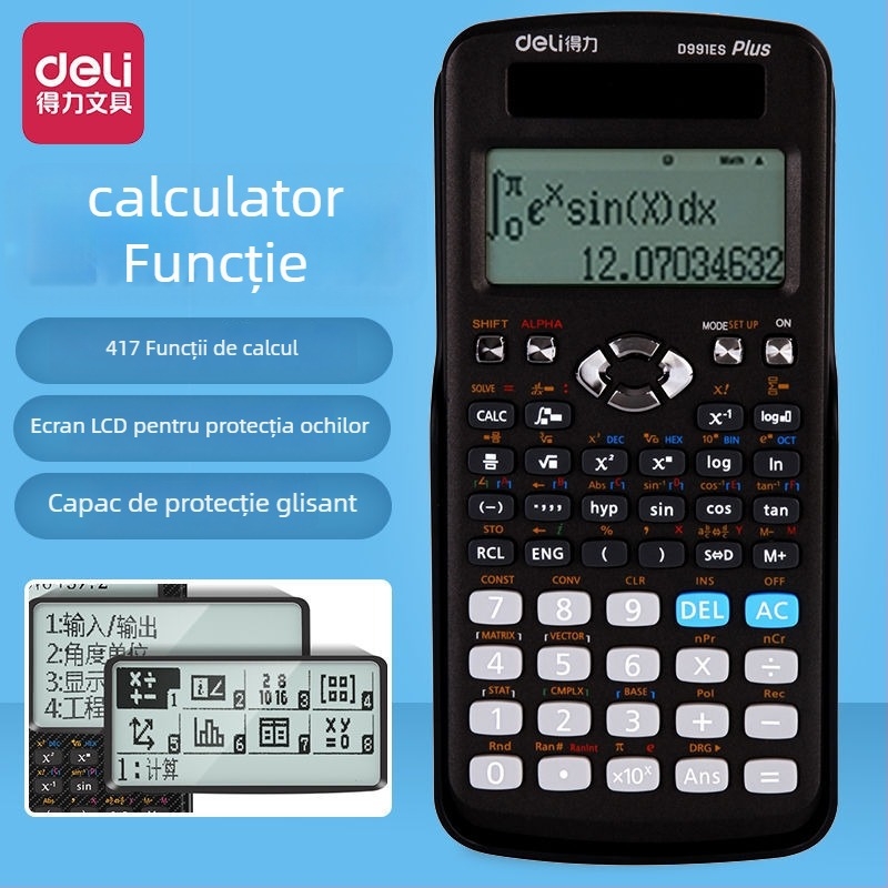 Calculator științific Deli D991ES, model D991ES, Brand: Deli; Importat: Nu