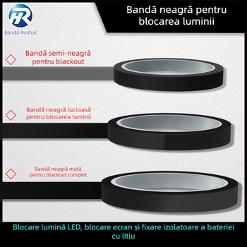 Bandă PET de mască pentru fixarea marginii bateriei, grosime 0,05 mm, adeziv acrilic, rezistență la temperatură pe termen lung 130°C, pe termen scurt 180°C, interval -40°C până la 130°C, necesită unelte pentru tăiere