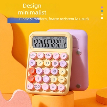 Calculator aritmetic SX Color Calculator – afișaj 12 cifre, carcasă ABS, alimentare cu baterie uscată