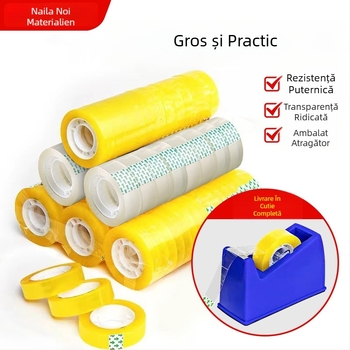 Ruida bandă de birou din BOPP, material de bază: BOPP, codul produsului: Stationery tape, imprimare logo: disponibilă, potrivită pentru ambalarea cadourilor