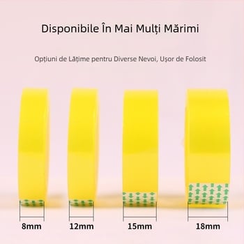 Ruida bandă de birou din BOPP, material de bază: BOPP, codul produsului: Stationery tape, imprimare logo: disponibilă, potrivită pentru ambalarea cadourilor