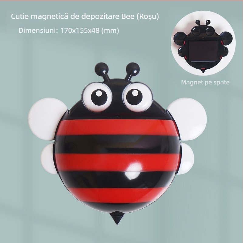 Suport magnetic pentru pixuri și creioane în formă de albină, pentru tablă, din plastic — FUNI CT-908