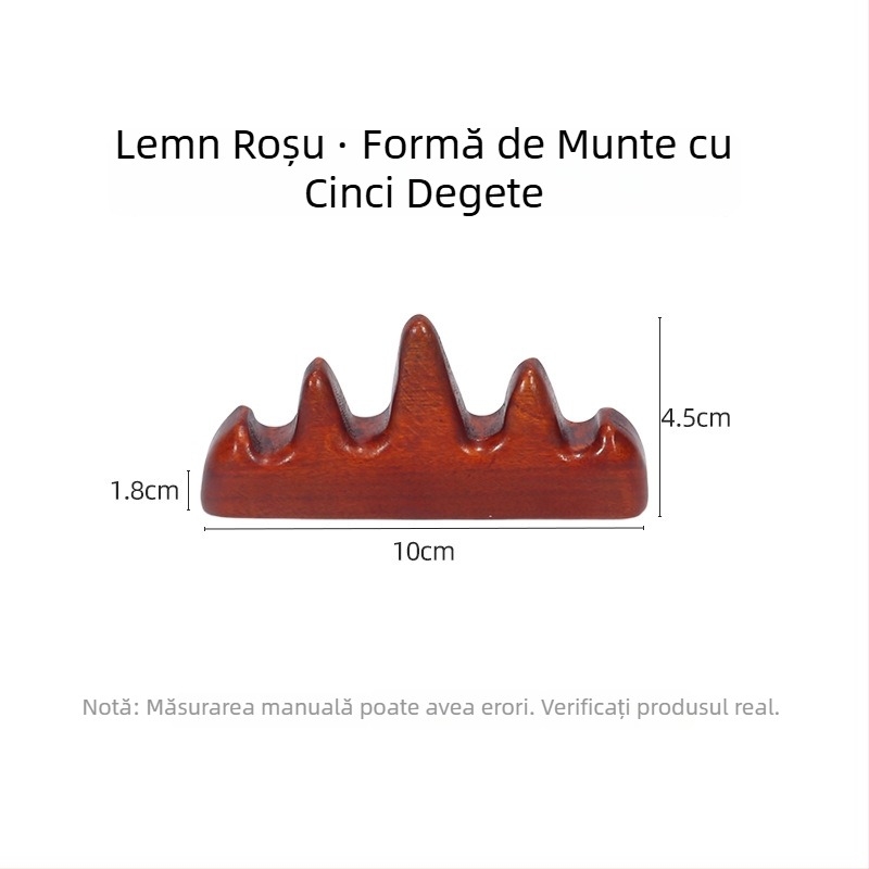 Suport de stilou din lemn pentru caligrafie — în formă de cinci degete, personalizabil, imprimare logo disponibilă, SKU 965478812354