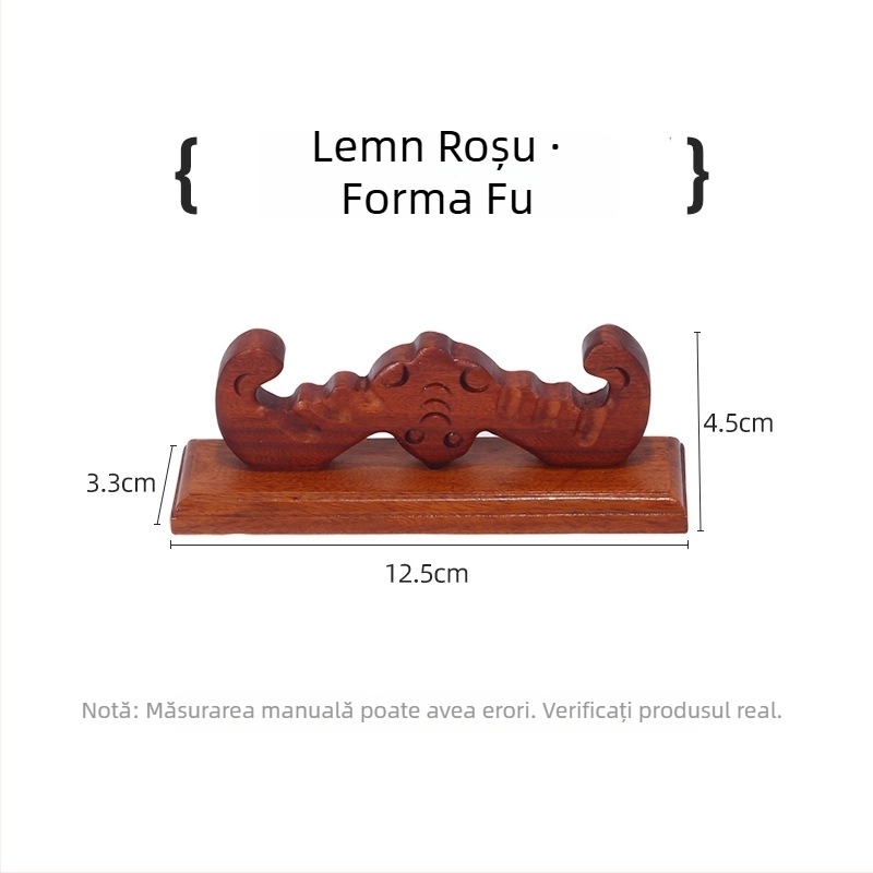 Suport de stilou din lemn pentru caligrafie — în formă de cinci degete, personalizabil, imprimare logo disponibilă, SKU 965478812354