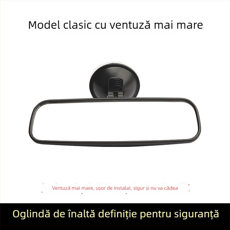 Oglindă interioară pentru vedere în spate a tricicletei electrice, cu ventuză, oglindă de mers înapoi, universală pentru vehicule cu patru roți, câmp vizual larg