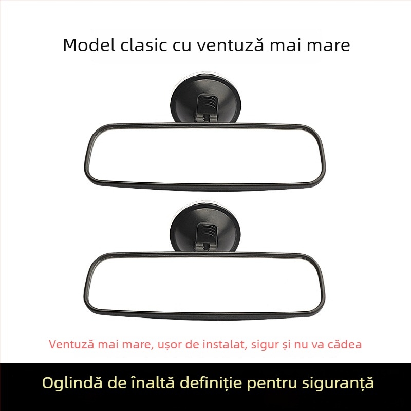 Oglindă interioară pentru vedere în spate a tricicletei electrice, cu ventuză, oglindă de mers înapoi, universală pentru vehicule cu patru roți, câmp vizual larg