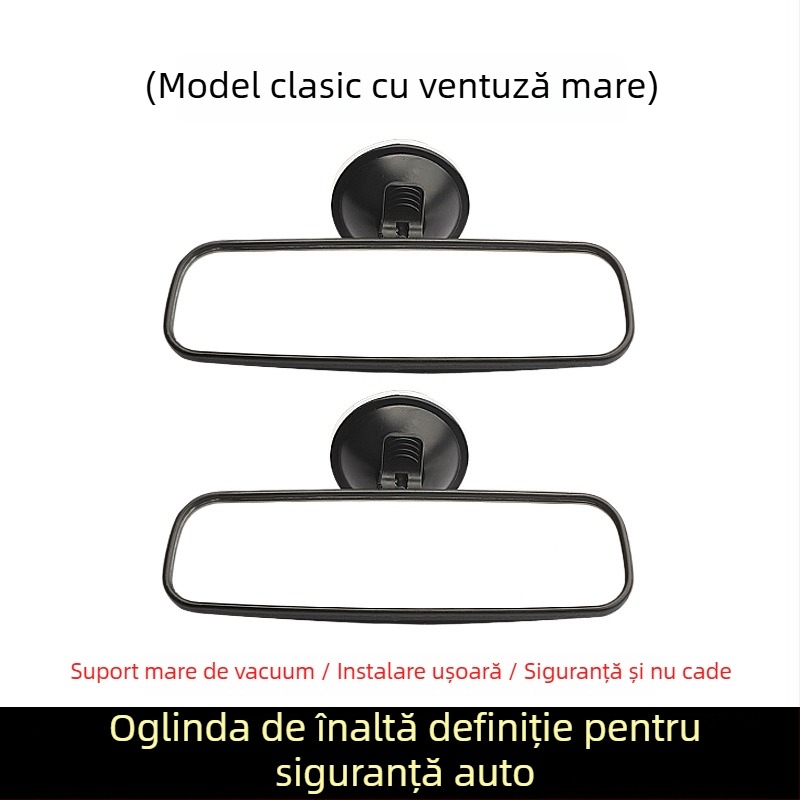Oglindă interioară pentru vedere în spate a tricicletei electrice, cu ventuză, oglindă de mers înapoi, universală pentru vehicule cu patru roți, câmp vizual larg