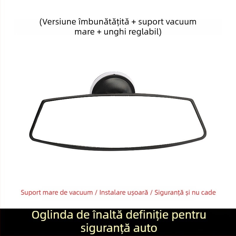 Oglindă interioară pentru vedere în spate a tricicletei electrice, cu ventuză, oglindă de mers înapoi, universală pentru vehicule cu patru roți, câmp vizual larg
