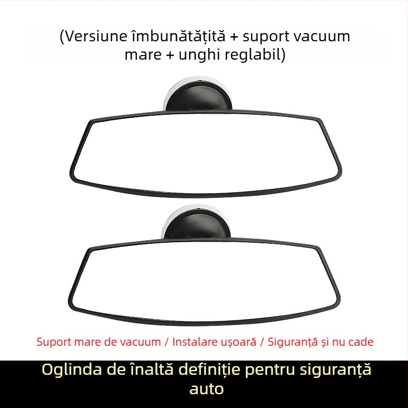 Oglindă interioară pentru vedere în spate a tricicletei electrice, cu ventuză, oglindă de mers înapoi, universală pentru vehicule cu patru roți, câmp vizual larg