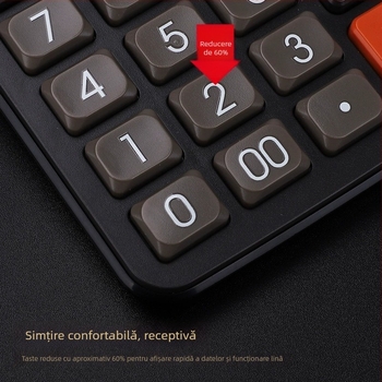 Calculator aritmetic cu voce reală, afișaj de 12 cifre, carcasă ABS, alimentat cu baterii AAA