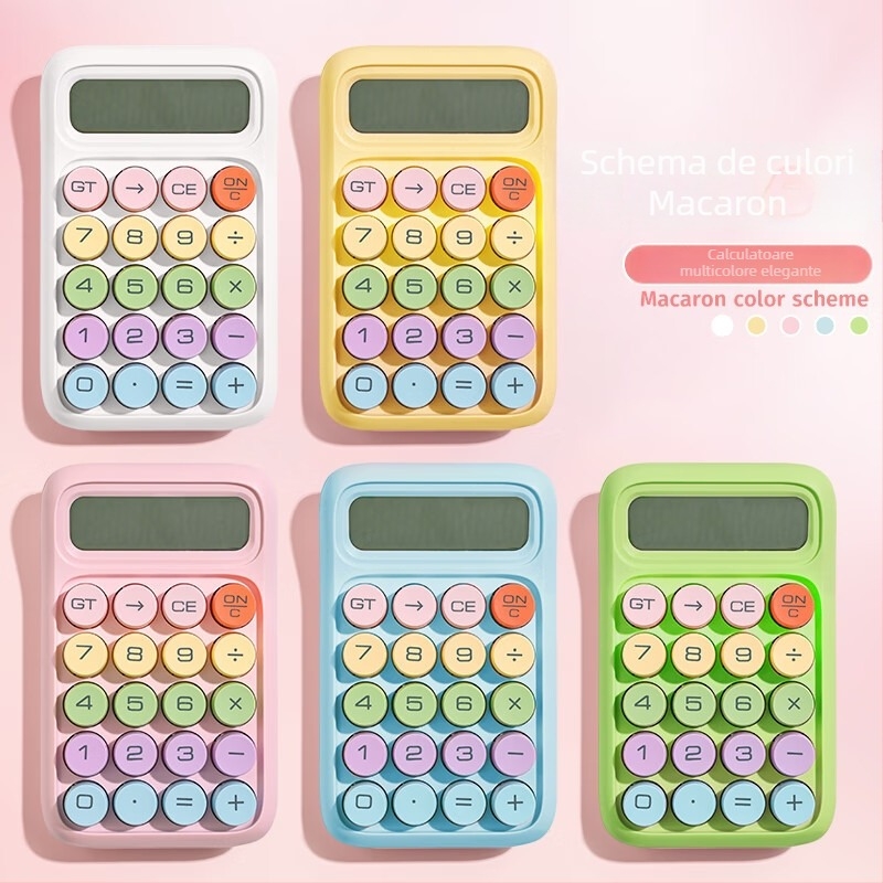 Calculator aritmetic, Miki model 1872, corp din plastic, afișaj de 10 cifre, alimentat cu baterii