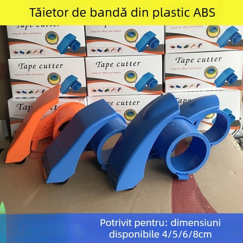 Tăietor de Bandă și Ambalator Mare, ABS plastic, Rezistent la Căderi, pentru bandă 3-8 cm