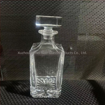 Set de decantator whisky din cristal – stil european, lux retro, cu capac și pahare, set de 6 piese