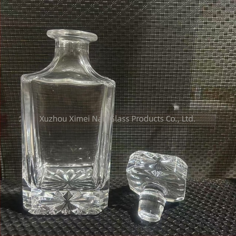 Set de decantator whisky din cristal – stil european, lux retro, cu capac și pahare, set de 6 piese