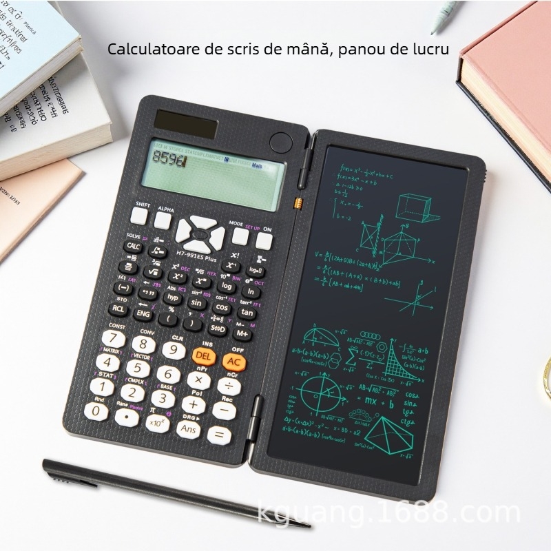 Calculator științific H7 & H5, Afișaj de 10 cifre, Alimentare duală, Greutate 205 g