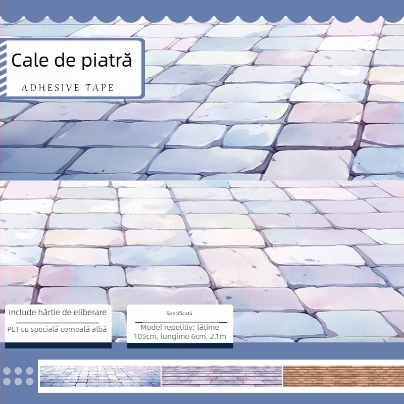 Sandu Wenchuang autocolant PET pentru colaje – lucrat manual, rezistent la apă, stil modern minimalist, pentru jurnale de notițe și colaje decorative