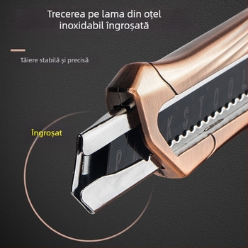 Cuțit universal pentru tăiere - greu, lamă din oțel inoxidabil, pentru tapet și tăierea hârtiei