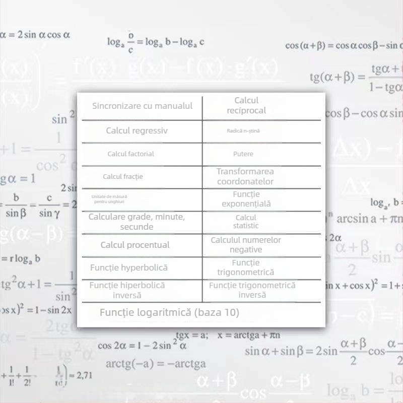 Calculator cu funcții științifice și funcție vocală, afișaj 10 cifre, baterie inclusă — Yinsheng 82MS