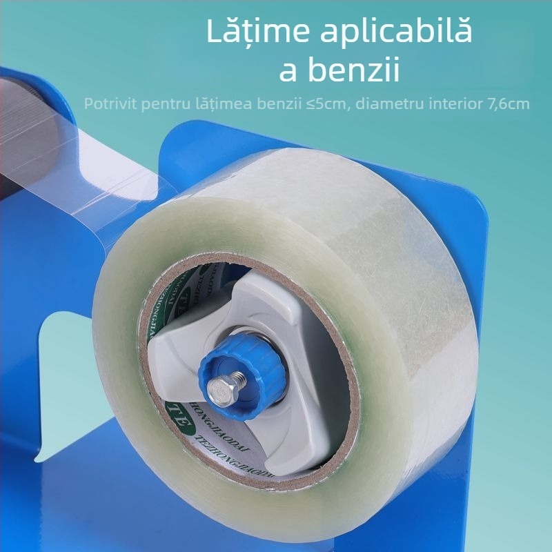 Tăietor de bandă pentru birou, mașină de sigilat cu corp din fier și capac transparent