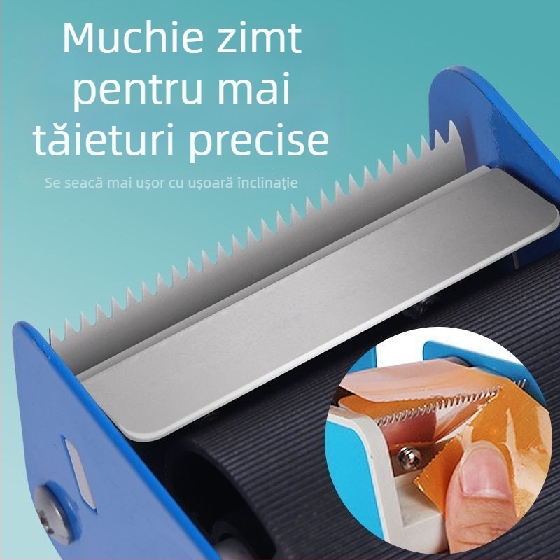 Tăietor de bandă pentru birou, mașină de sigilat cu corp din fier și capac transparent