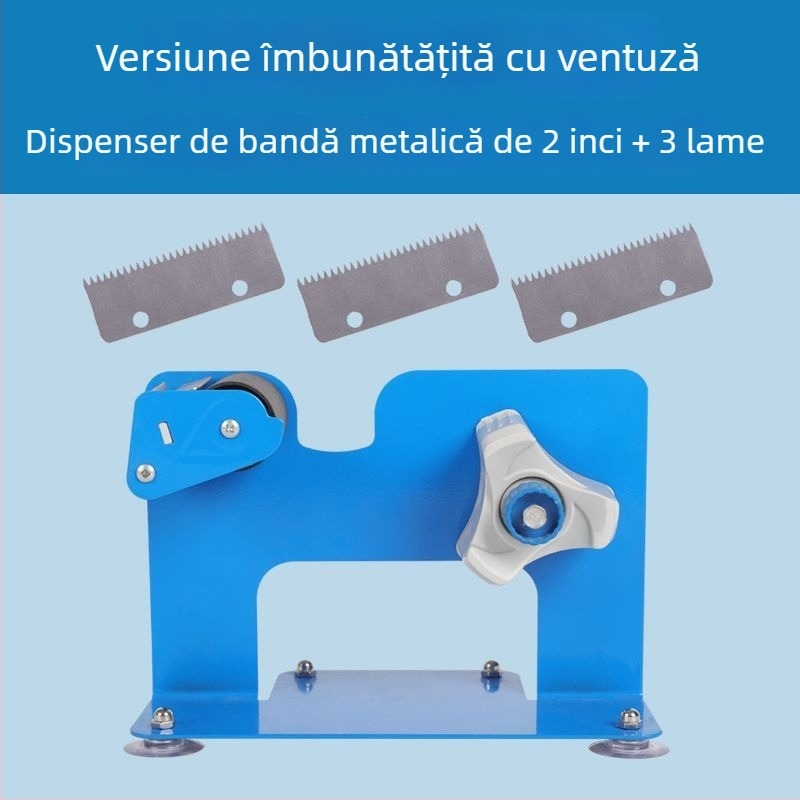 Tăietor de bandă pentru birou, mașină de sigilat cu corp din fier și capac transparent