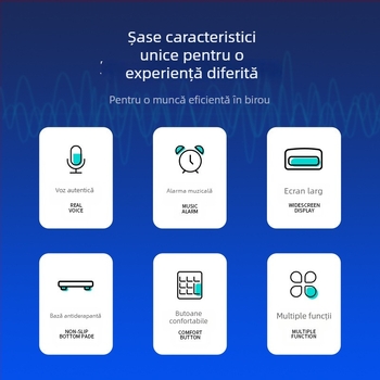 Deli 1512 Calculator aritmetic cu funcție vocală, afișaj de 12 cifre, baterie inclusă