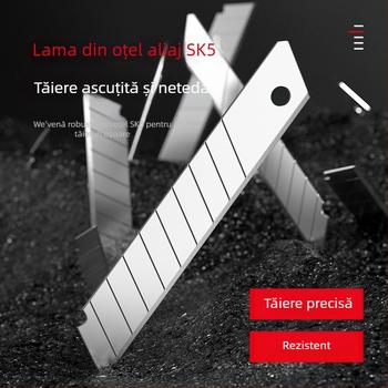 Cuțit de artă din oțel inoxidabil; construcție robustă, de calitate industrială, complet metalică; material: oțel inoxidabil; greutate: 0,12 kg; potrivit pentru hârtie, tapet și deschiderea coletelor.