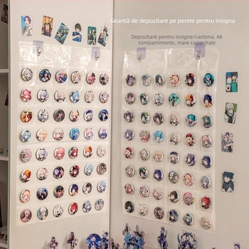 Organizator de depozitare pentru perete - PVC; formă cubică; model dreptunghiular; stil modern minimalist; multifuncțional