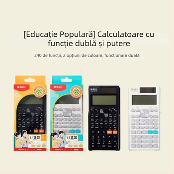 Calculator științific cu funcții M&G 981N6 – Ecran mărit, 240 de funcții, Alimentare duală
