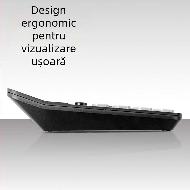 Deli T18 Calculator aritmetic cu 12 cifre, Carcasă din plastic, Baterie inclusă