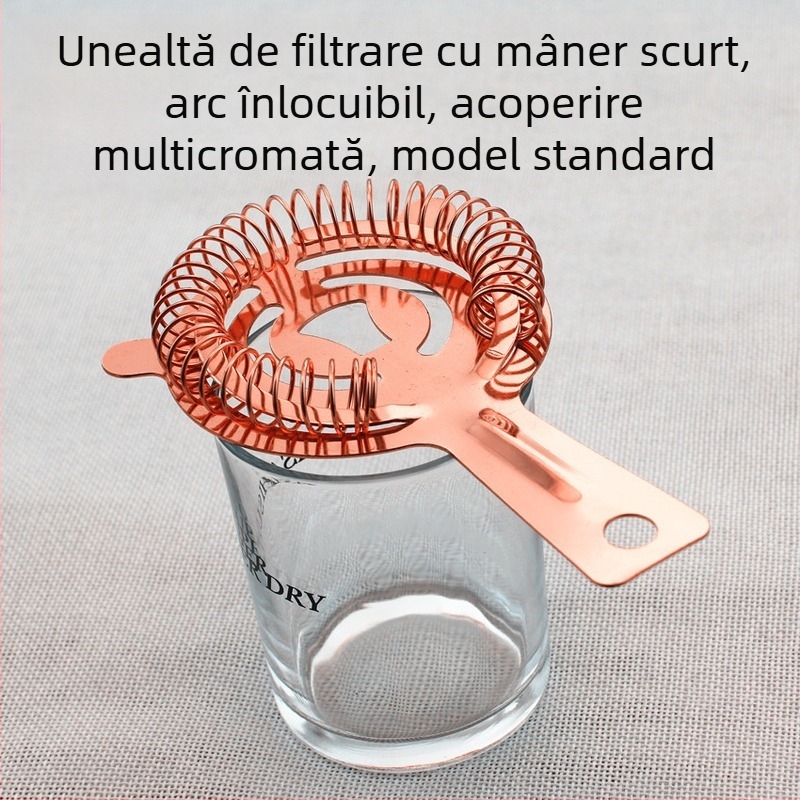 Separator de gheață – mâner scurt, din oțel inoxidabil, personalizabil cu imprimare a logo-ului