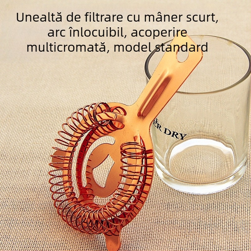 Separator de gheață – mâner scurt, din oțel inoxidabil, personalizabil cu imprimare a logo-ului