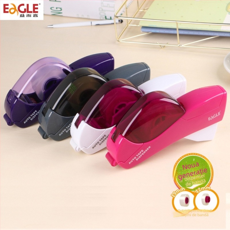 Tăietor inteligent de bandă și suport, Dispenser de bandă transparent cu mâner, Model 985, Material: floare de mătase, Imprimare logo: nu este posibil, Procesare și personalizare: niciuna, Import: Nu
