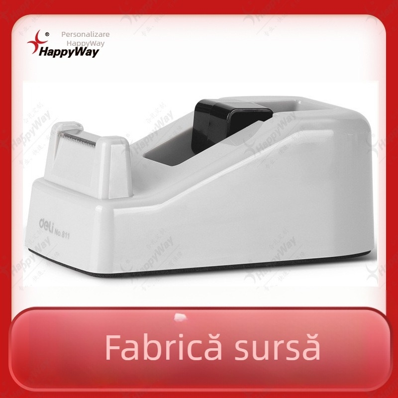 Dispenser de bandă Deli 811, rolă de 26 mm, lățime bandă până la 18 mm, corp din plastic, gravură cod QR