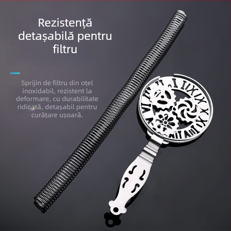 Filtru de gheață din oțel inoxidabil — Hawthorne craniu model, instrument de bar pentru cocktailuri