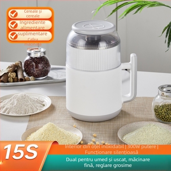 Mașină de tocat carne multifuncțională pentru uz casnic, capacitate 3–5 L, corp și vas din oțel inoxidabil, 5 viteze, complet automat, cu peste 6 lame