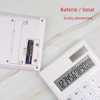 Calculator solar multifuncțional, portabil pentru birou, model A-3501