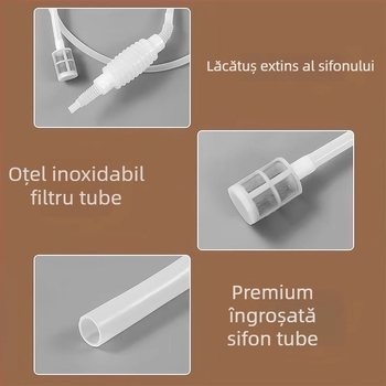 Extractor de vin pentru uz casnic cu sifon auto-priming și filtrare (material PP)