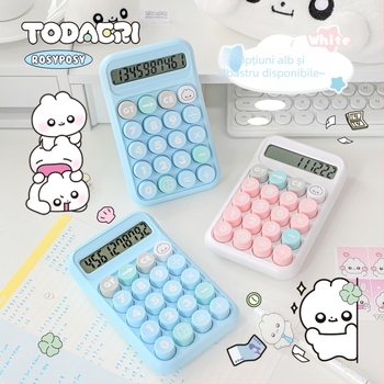 Calculator aritmetic Rs259d, afișaj de 10 cifre, ABS plastic, compatibil cu baterie uscată standard