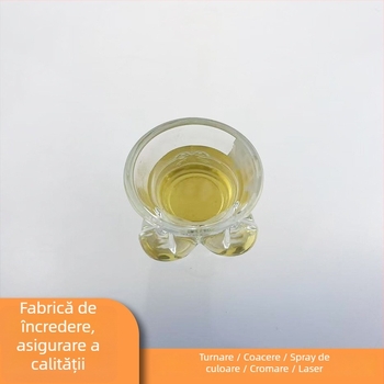 Pahar din sticlă pentru lichior, în formă de sân, imprimare logo disponibilă, capacitate 1–100 ml, ambalaj într-o cutie de carton