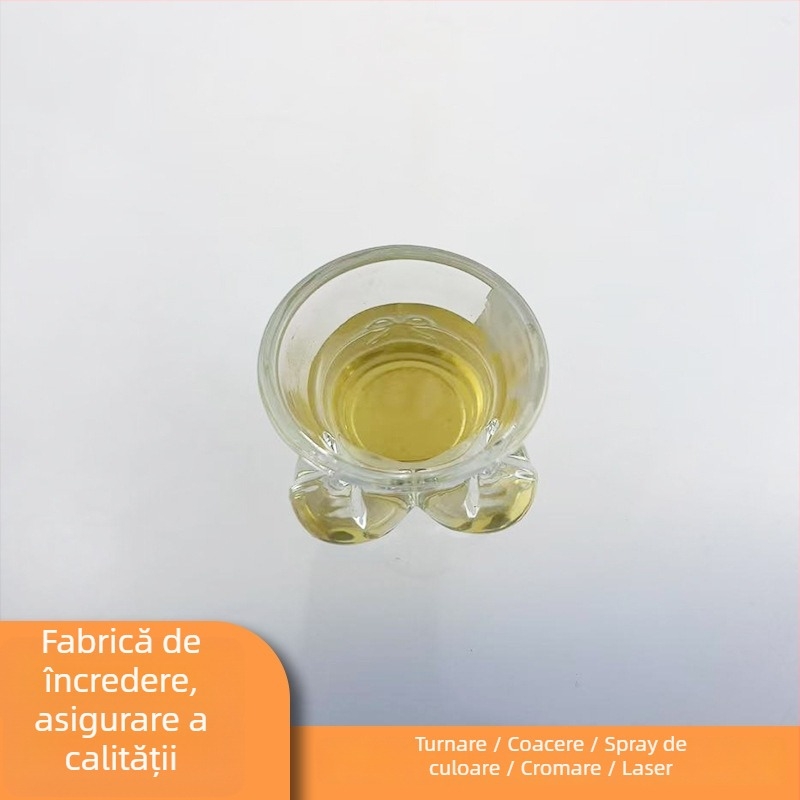 Pahar din sticlă pentru lichior, în formă de sân, imprimare logo disponibilă, capacitate 1–100 ml, ambalaj într-o cutie de carton