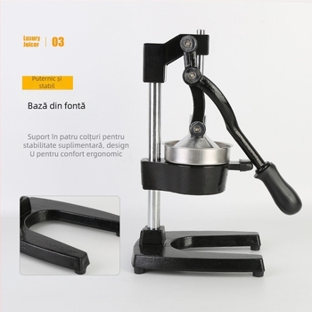 Storcător de suc manual, oțel inoxidabil, ne electric, multifuncțional, eliberare rapidă și curățare ușoară