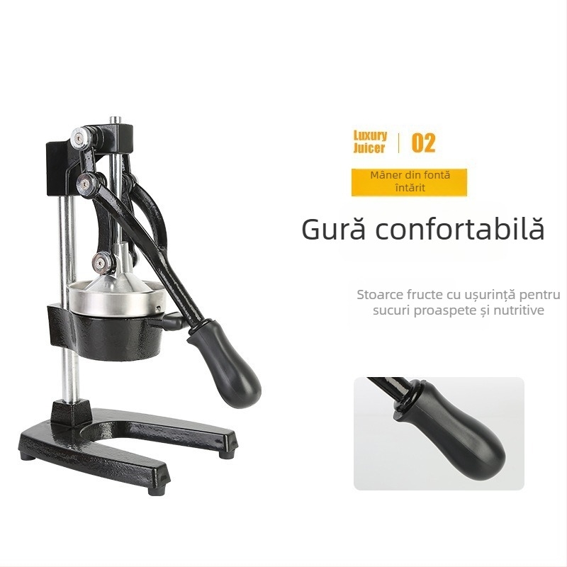 Storcător de suc manual, oțel inoxidabil, ne electric, multifuncțional, eliberare rapidă și curățare ușoară