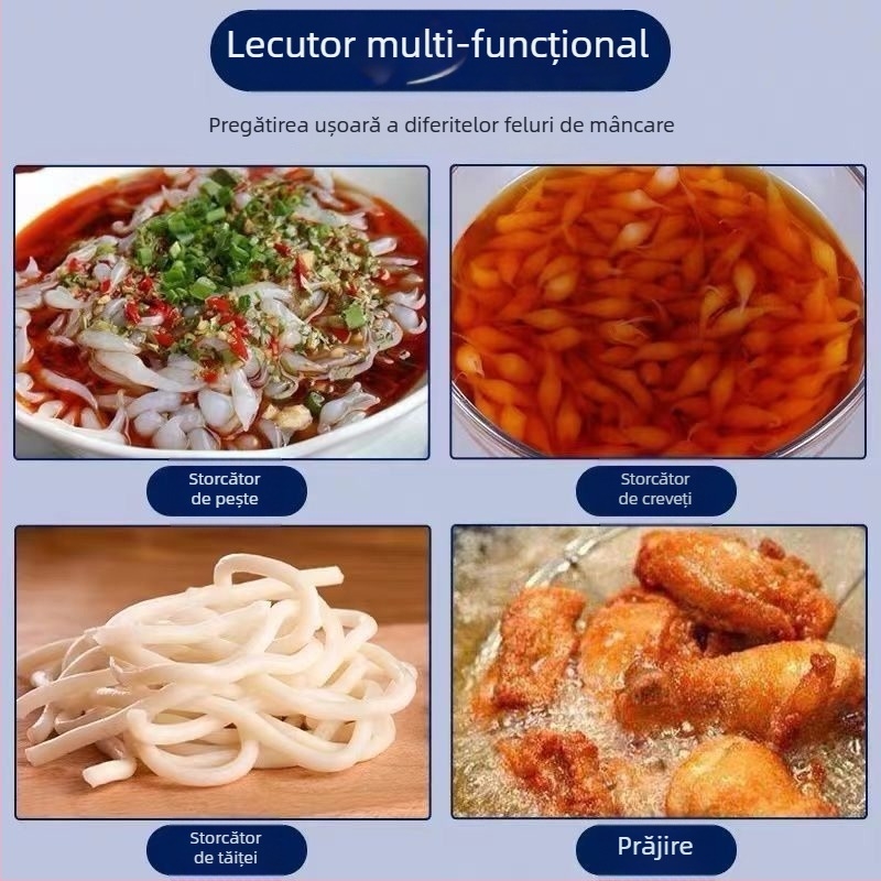 Skimmer din PP pentru supă de creveți făcută manual, cu găuri mari – Lingură de pește, multifuncțională (Material: PP; Import: Nu; Funcție: Altele)