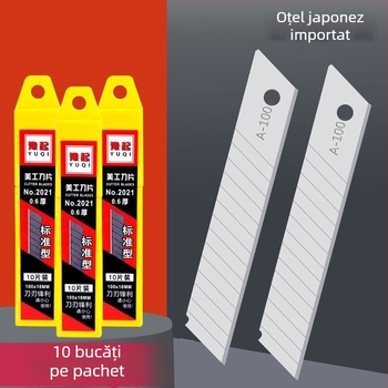 Lame pentru cutter universal – groase, pentru tapet/industrial, oțel carbon, model Universal