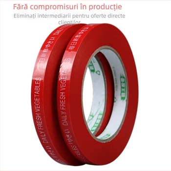 Bandă de legare legume, BOPP, ecologică; include 1 set mașină de legare legume; ambalaje: 2/5/10/25 role