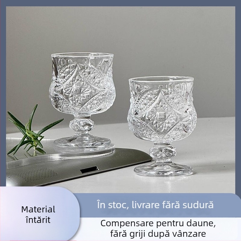 Adingge Mini Pahare cu aripi de fluture pentru băuturi spirtoase, pahare din sticlă gravate, stil retro luxos, capacitate 1–100 ml, ambalaj din carton