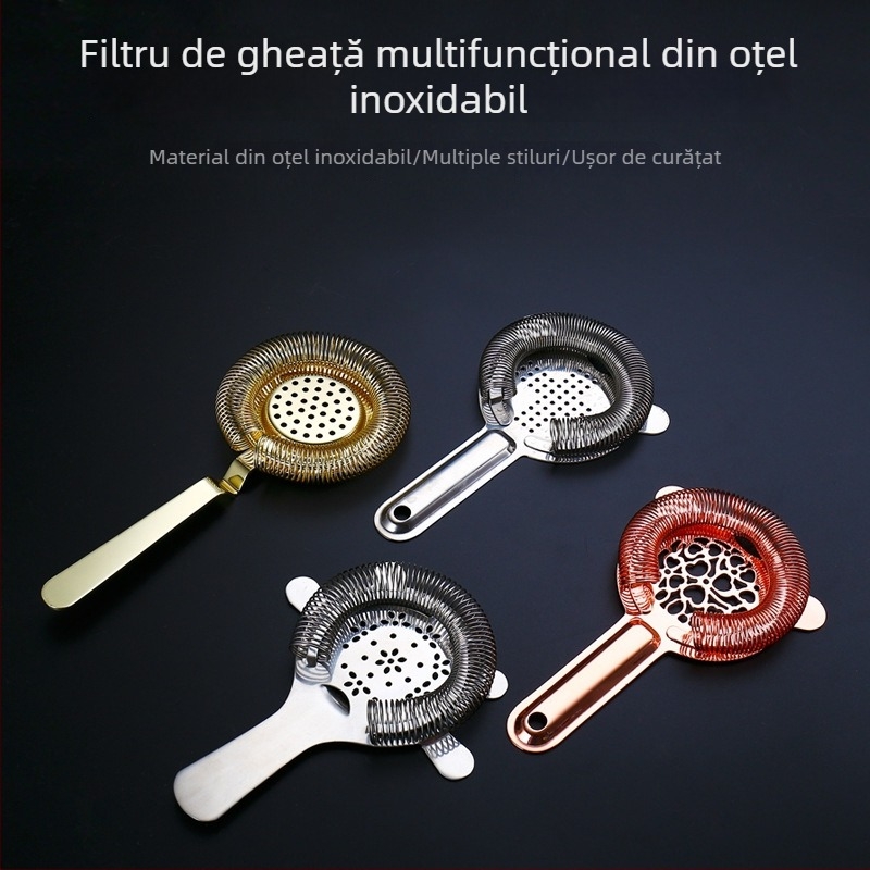 Filtru de gheață pentru cocktailuri – material PP, pentru amestecare în pahare, bar